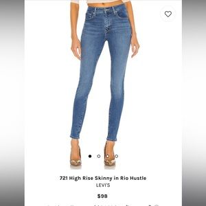 Levi 721 High Rise Skinny Jean